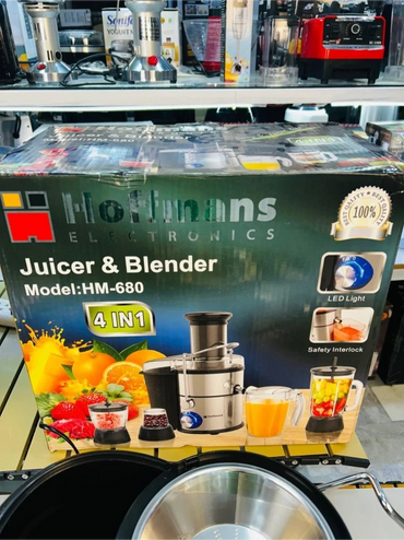 Hoffmans HM-680 Juicer and Blender | 4 in 1 Juice Extractor and Blender