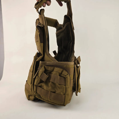 Holster Genuine Leather Vest | Tactical Military Magazine Jacket - khan American Tools