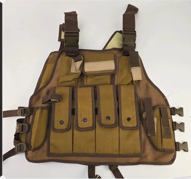 Holster Genuine Leather Vest | Tactical Military Magazine Jacket - khan American Tools