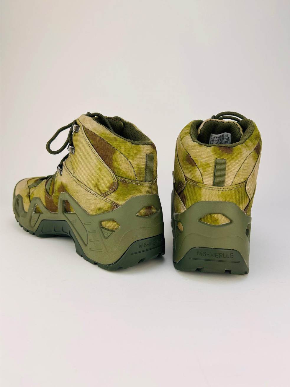M6 Merlle camo colour Military Shoes | Waterproof Army Shoes Mid Top - khan American Tools