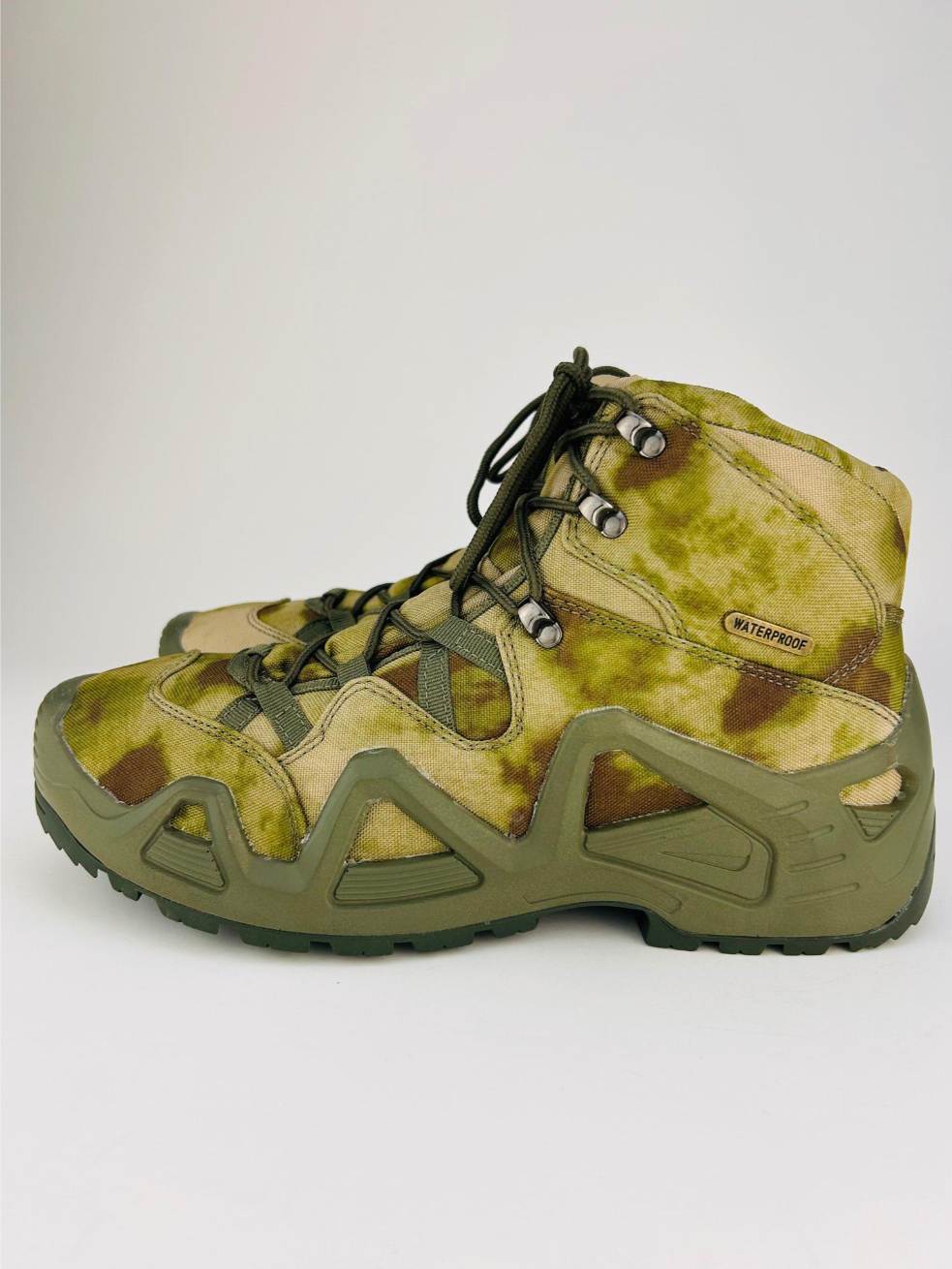 M6 Merlle camo colour Military Shoes | Waterproof Army Shoes Mid Top - khan American Tools