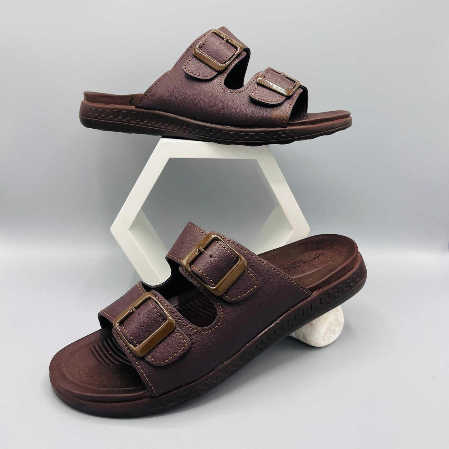 Arabian Slippers Premium Quality | Aerosoft Slippers For Men Brown