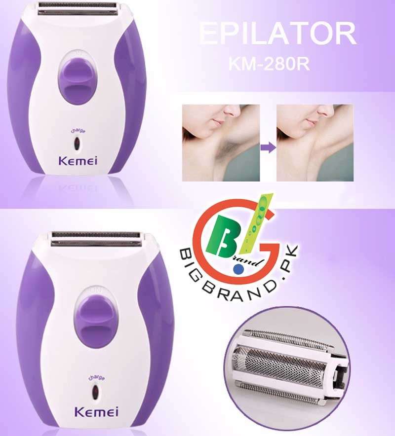 Kemei Rechargeable Electric Hair Removal Lady Shaver KM-280R - khan American Tools