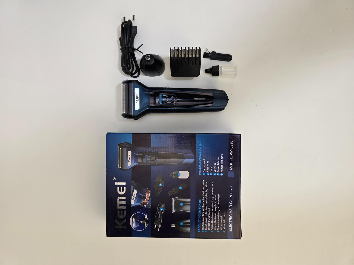 Kemei KM-6330 Hair Trimmer | Electric Hair Trimmer For Men - khan American Tools