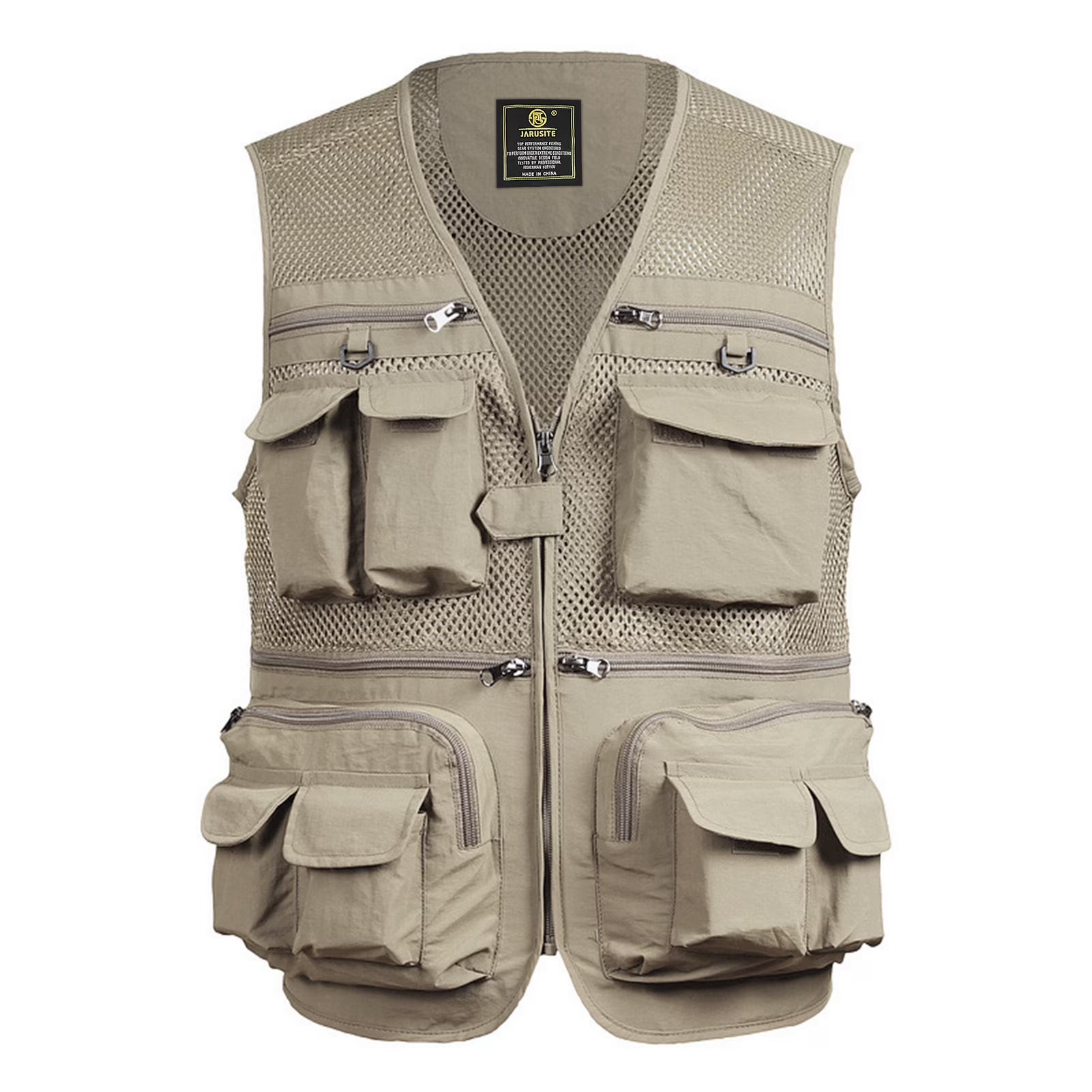 Hunting Jacket With 6 Pocket | Men Outdoor Fishing Vest Casual V Neck - khan American Tools