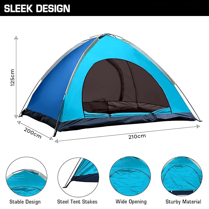 Manual Camping Tent For 5 Person | Tent For Family Camping Tent - khan American Tools