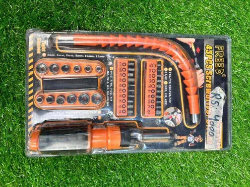Multifunctional Freed Screwdriver Set With 43 PCS | Screwdriver Set With Durable S2 Steel Bits - khan American Tools