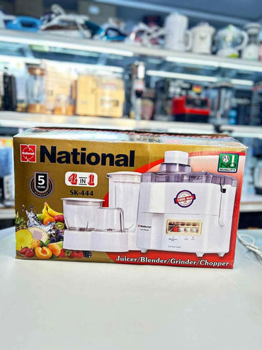 National Sk-444 Juicer & Blender | Multifunctional 4 in 1 Juicer Machine