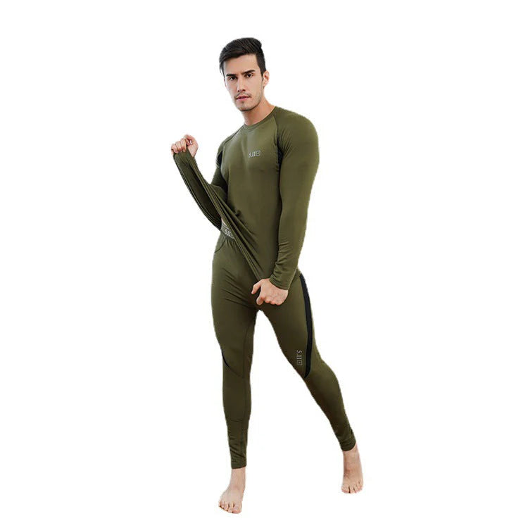 5.11 Men’s Thermal Underwear Set, Compression Base Layer Sports Long Johns Fleece Lined Winter Gear Running Skiing
