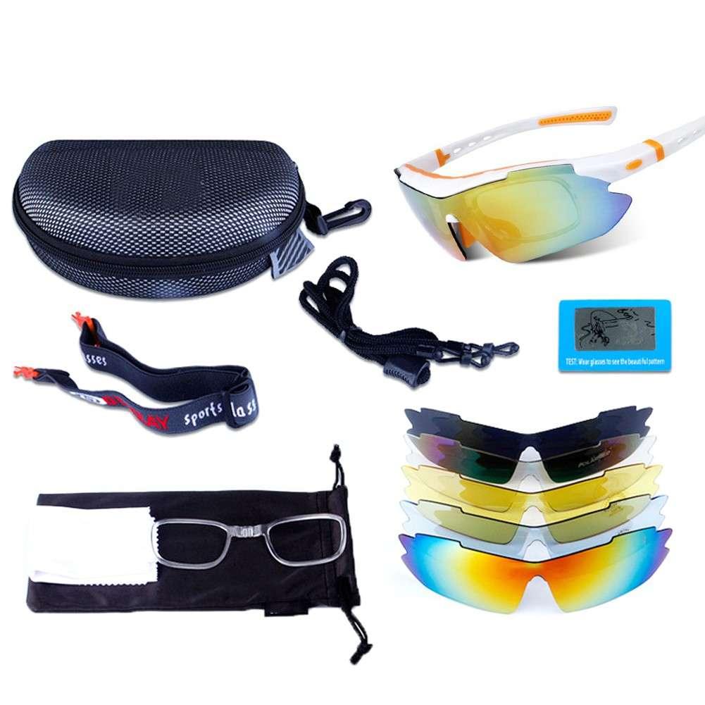 Oakley Luxury Polarized Sports Sun Glasses with 5 Lens KiT - khan American Tools