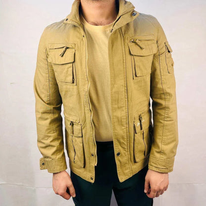 Outdoor Adventure Jacket | Men's Casual Comfy Cotton Multi Pocket Jacket