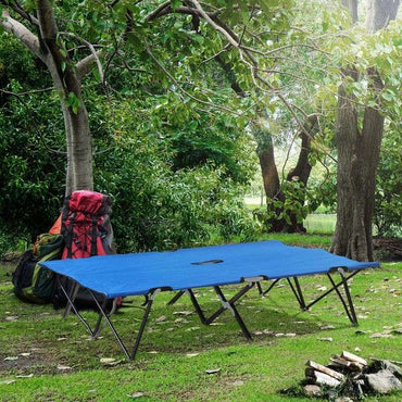 Outsunny Folding Camping Cots for Adults with Carry Bag - khan American Tools