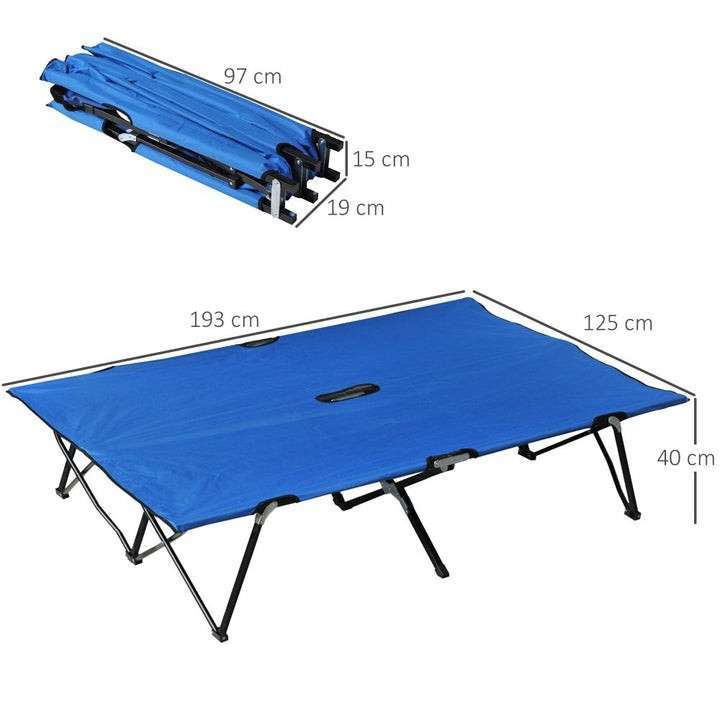 Outsunny Folding Camping Cots for Adults with Carry Bag - khan American Tools