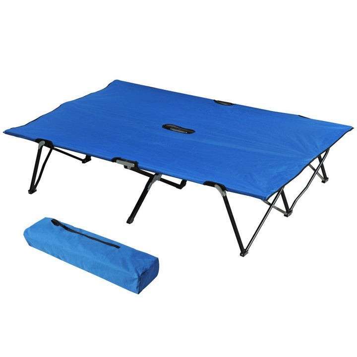 Outsunny Folding Camping Cots for Adults with Carry Bag - khan American Tools