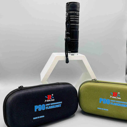 P90 Zoom Tactics Torch | P90 Super Bright Flashlight - khan American Tools