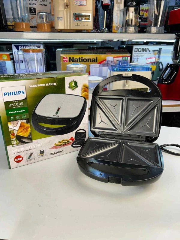 Philips SM-PH01 Sandwich Maker | Sandwich Maker With 800W Capacity - khan American Tools