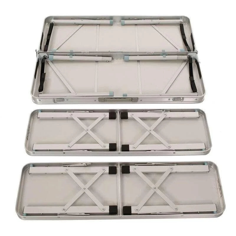 Portable Picnic Table with Benches | Folding Aluminum Benches