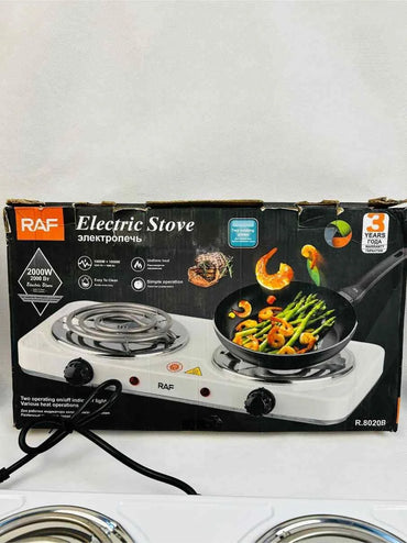 Raf R-8020B Electric Stove Double Burner Hot Plate | Hot Plate 2000W Power