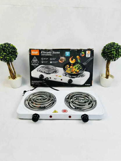 Raf R-8020B Electric Stove Double Burner Hot Plate | Hot Plate 2000W Power - khan American Tools