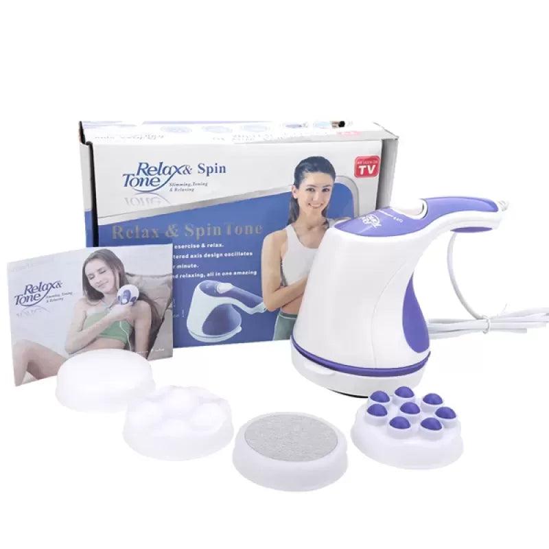 Relax Spin Tone Body Massager, (Purple & White) - khan American Tools