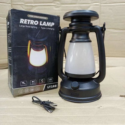 Retro Lamp Flood Light LY-16B | Rechargeable Led Light With C-type Charging Cable - khan American Tools