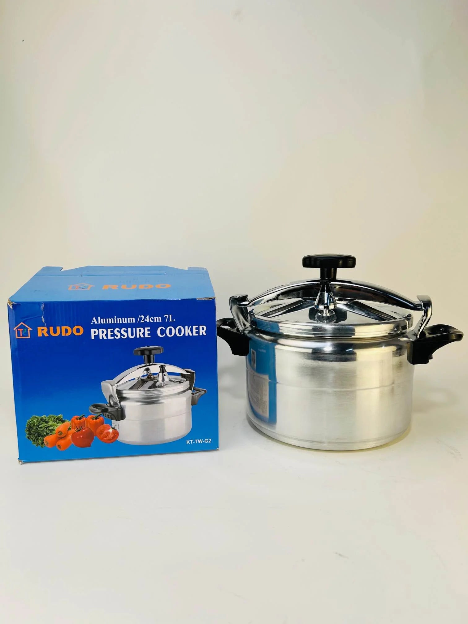 Rudo KT-TW-G2 Pressure Cooker | Aluminum 24cm & 7L Capacity Pressure Cooker - khan American Tools
