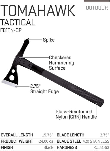 SOG Tactical Tomahawk Black Camouflage