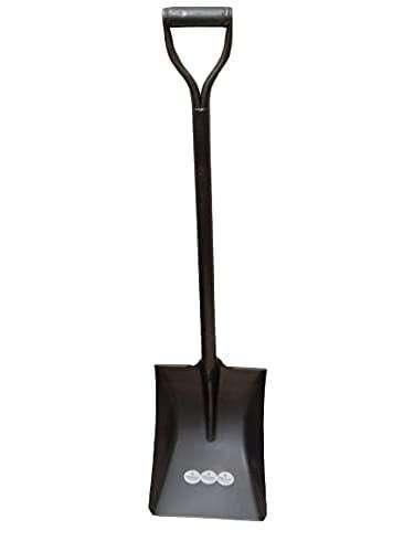 Iron Gardening Spade/Belcha, Black & Grey- Square Head Shovel for Outdoor Camping - khan American Tools