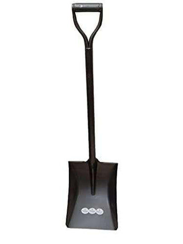 Iron Gardening Spade/Belcha, Black & Grey- Square Head Shovel for Outdoor Camping - khan American Tools