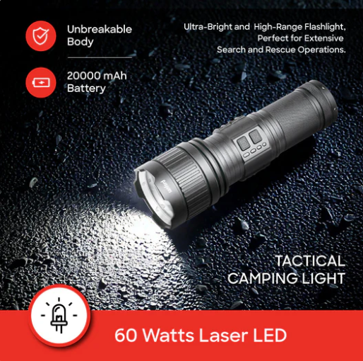 Coba CB-G401 Torch | Rechargeable 3000M Torch With C Type - khan American Tools