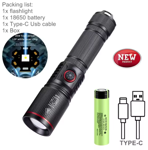 5.11 Strong Light Torch | Torch With C Type Charging - khan American Tools