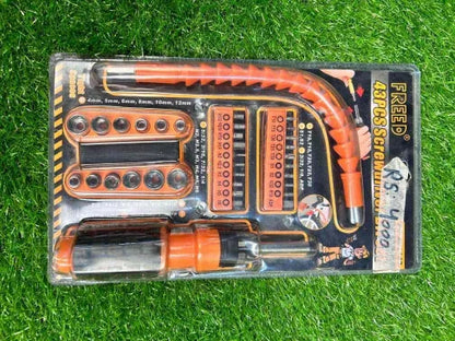 Multifunctional Freed Screwdriver Set With 43 PCS | Screwdriver Set With Durable S2 Steel Bits - khan American Tools