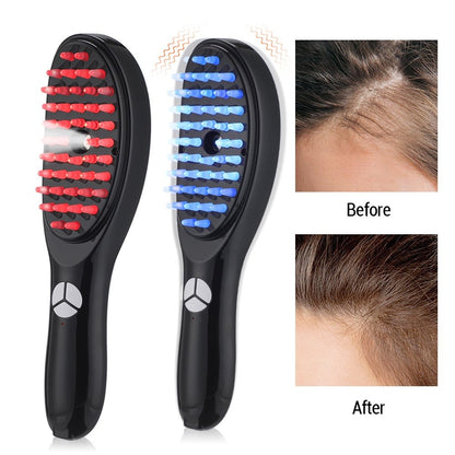 Nanofog Scalp Massage Comb – Electric 3-in-1 Vibration Massager with Nano Spray & LED Light Therapy