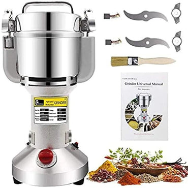 Silver Crest Electric Powerful Powder/Cereal Grinder 400g - All Metal - khan American Tools