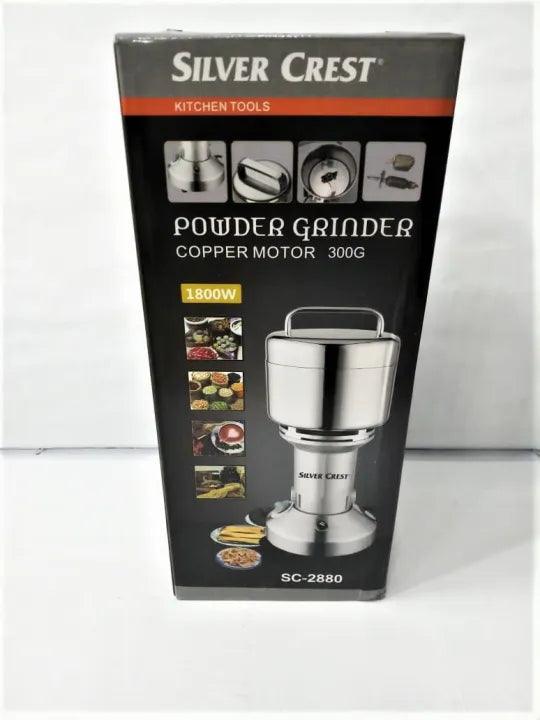 Silver Crest Electric Powerful Powder/Cereal Grinder 400g - All Metal - khan American Tools