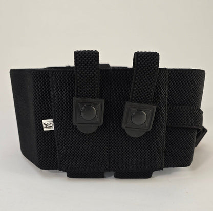 Sniper Double Magazines Pouch in Black | Universal Pistol Holster Adjustable Quick Pull Holsters - khan American Tools