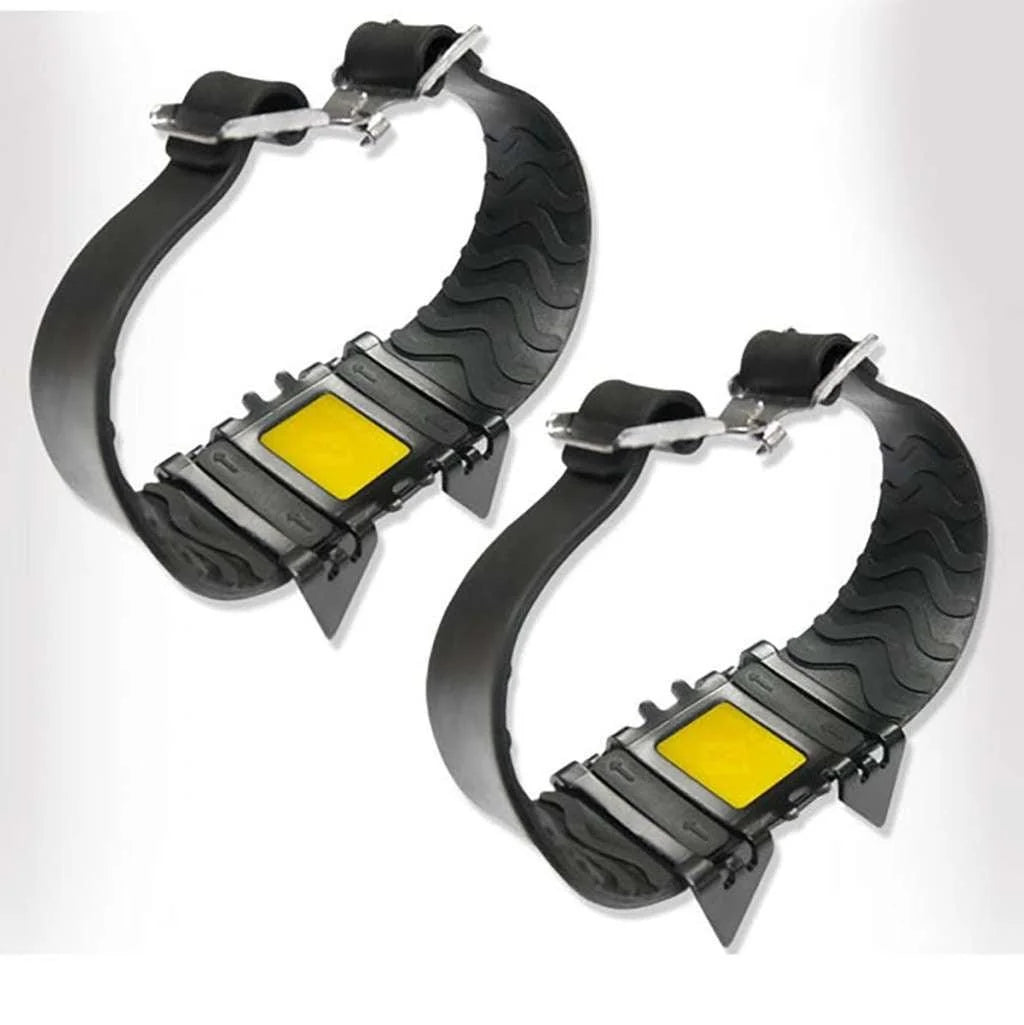 Snow Ice Claw Climbing Anti-Slip Spikes Grips | 4 Tooth Crampons Outdoor Mountain Climbing - khan American Tools