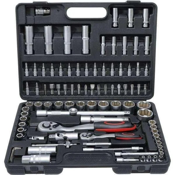 Socket & wrench Set with 94 pcs| Drive size 6.3 mm (1/4") / 12.5 mm (1/2") | Socket & wrench Set at best price in Pakistan - khan American Tools