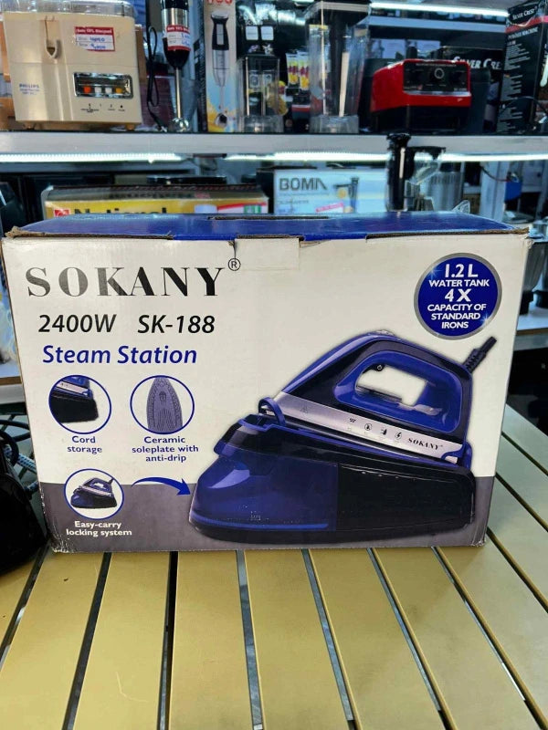 Sokany Sk-188 Steam Station | Garment Steamer With 2400W Power