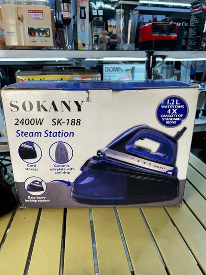 Sokany Sk-188 Steam Station | Garment Steamer With 2400W Power