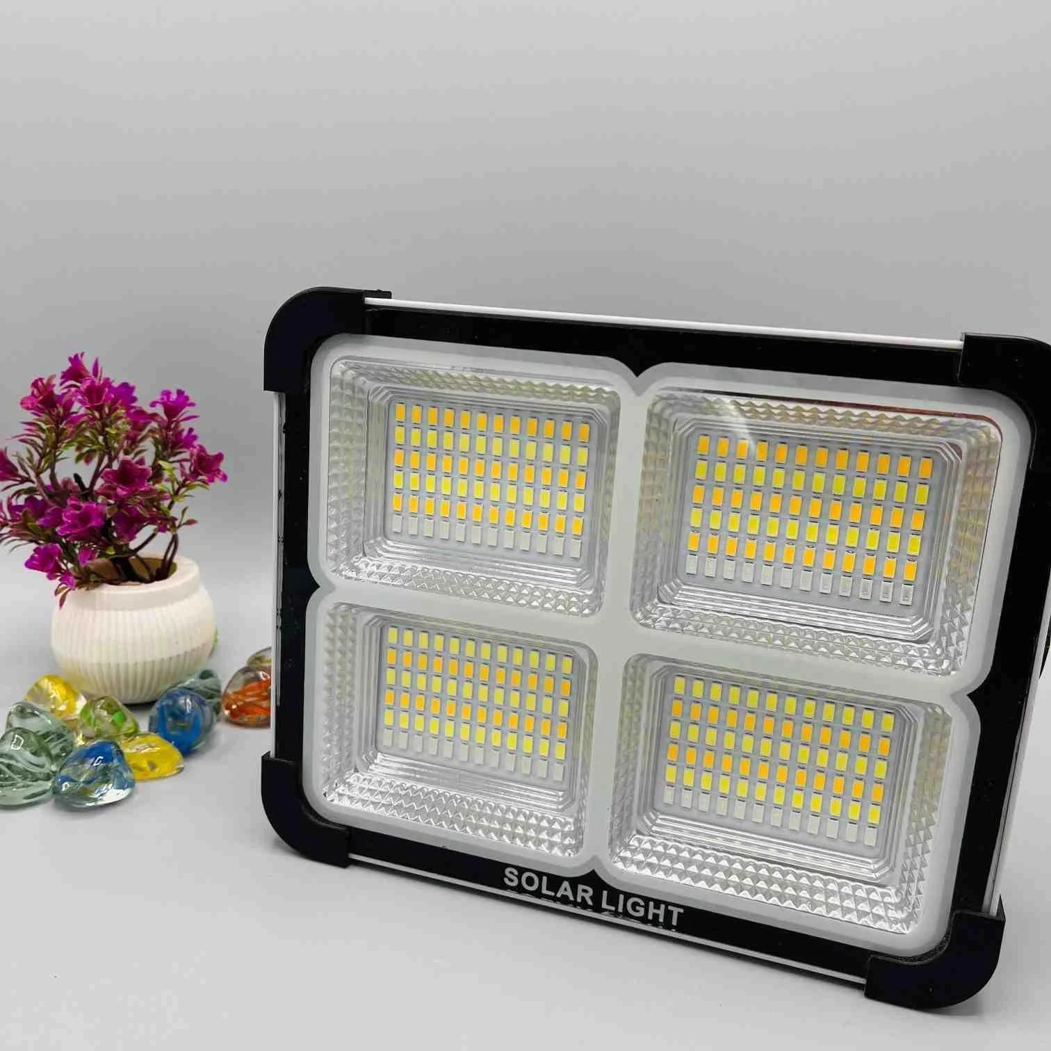Solar Light With Mobile charge Multifunctional LED Lights 300W | Solar LED Light IP66 Waterproof USB POT - khan American Tools