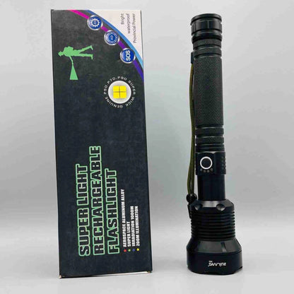 Super Light Rechargeable Flash Light | Flashlight With 200 Meter Illumination - khan American Tools