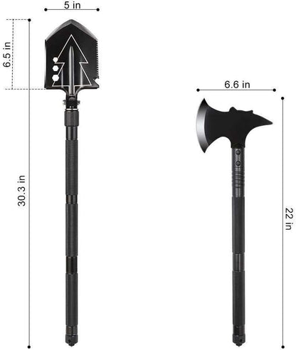 Survival Folding Shovel Ax Tomahawk Outdoor Tactical Emergency