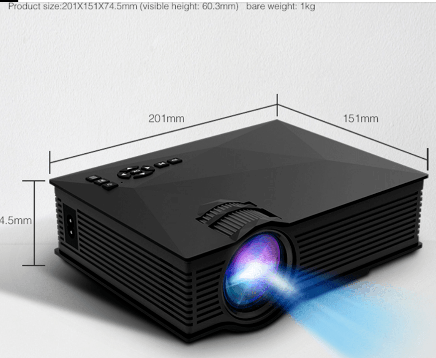 UNIC LCD Projector 80ANSI Lumens 1920*1080 Resolution Mini Projector UC68