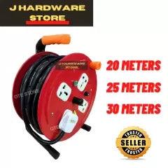 UNIVERSAL OUTLET SOCKET HEAVY DUTY CABLE REEL SET - khan American Tools