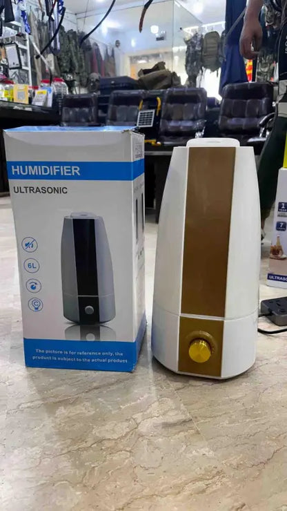 Ultrasonic Humidifier With 6L Capacity | Air Purifier For Room - khan American Tools