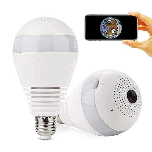 V380 Pro CCTV camera V13-B bulb Wireless WIFI Network Security Two-Way Audio Home Monitor 1 MP