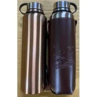Vacuum Insulation Bottle With Leather Case | Thermos Water Bottle 1500 ML