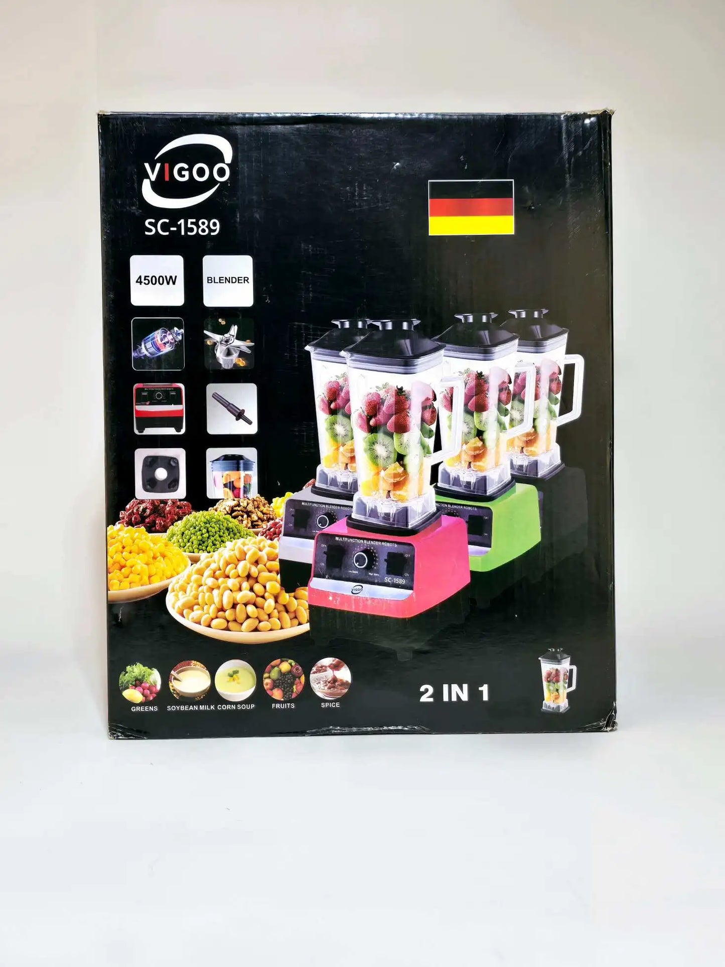 Vigoo SC-1589 Juicer Blender | 2-in-1 Multifunctional Blender for Smoothies & Juices