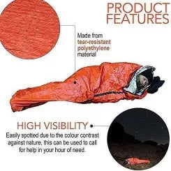Bramble 2 Pack Emergency Sleeping Bag | Waterproof Thermal Sleeping Bag Cover - khan American Tools